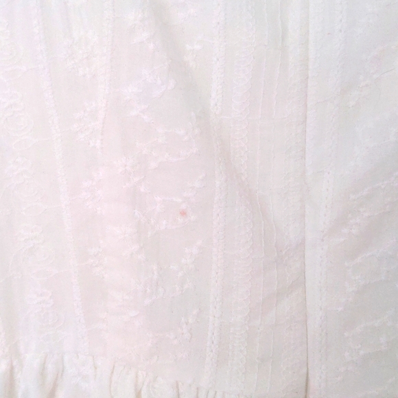 NWT cider 100% cotton white mini dress S - Picture 6 of 6